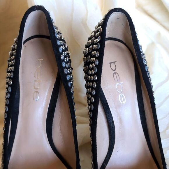 BEBE 💎 Annette  Jeweled And Studded Stilettos Size 6 - Picture 10 of 17